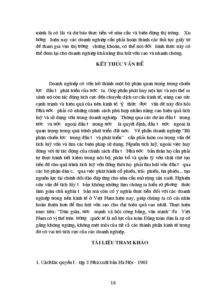 image for page Ý nghĩa  và vai trò của nó trong việc huy động vốn ở các doanh nghiệp  trong nền kinh tế thị trường định hướng  XHCN ở Việt Nam hiện nay