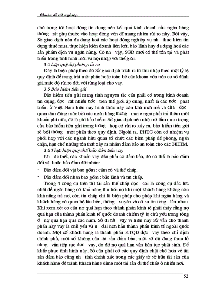 image for page Những giải pháp phòng ngừa rủi ro tín dụng tại Sở giao dịch Ngân hàng nông nghiệp và phát triển nông thôn Việt Nam