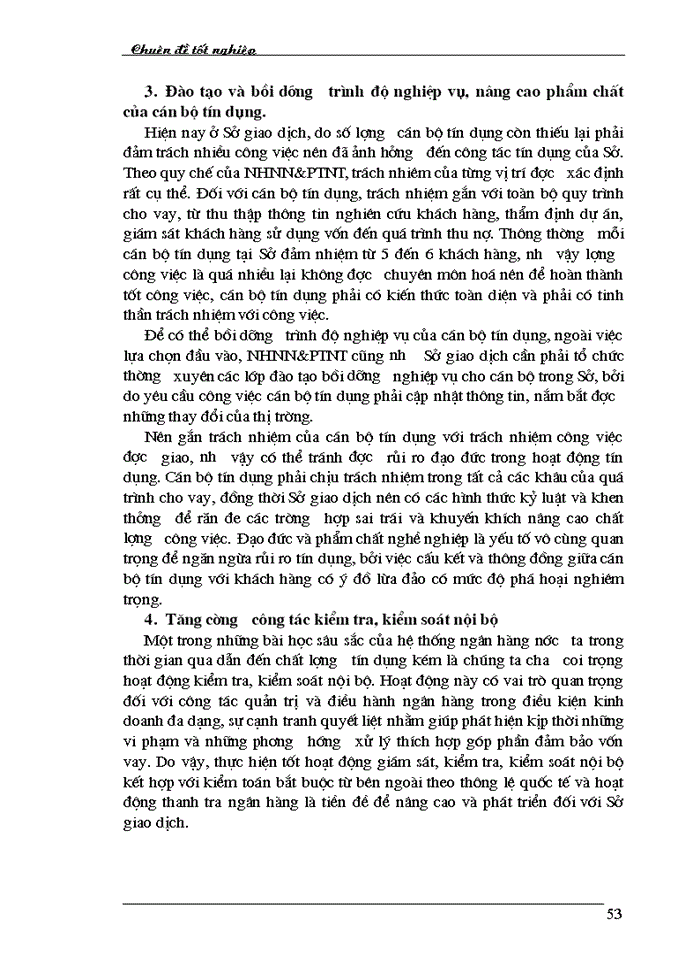 image for page Những giải pháp phòng ngừa rủi ro tín dụng tại Sở giao dịch Ngân hàng nông nghiệp và phát triển nông thôn Việt Nam