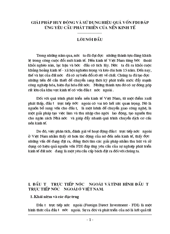 image for page Giải pháp huy động và sử dụng hiệu quả vốn FDI đáp ứng yêu cầu phát triển của nền kinh tế