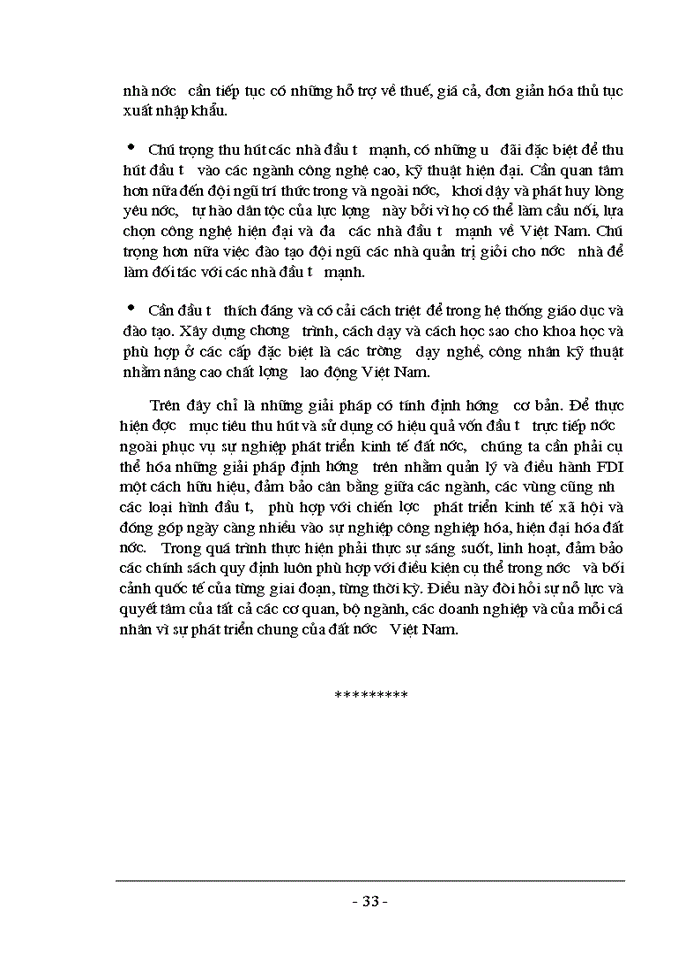 image for page Giải pháp huy động và sử dụng hiệu quả vốn FDI đáp ứng yêu cầu phát triển của nền kinh tế