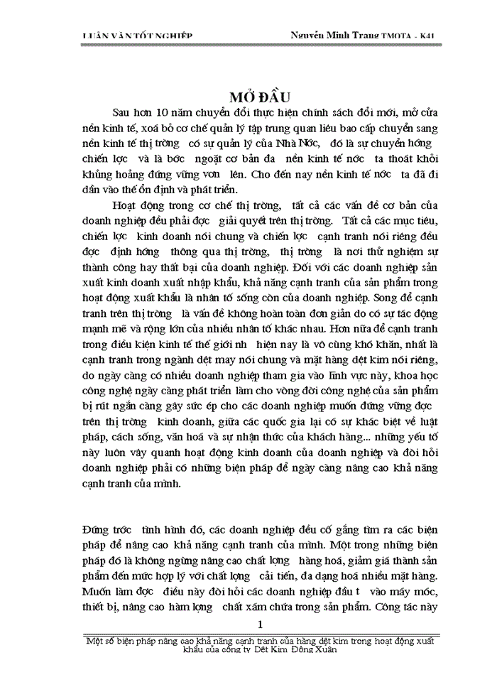 image for page Một số biện pháp nâng cao khả năng cạnh tranh hàng dệt kim trong hoạt động xuất khẩu của công ty Dệt Kim Đông Xuân