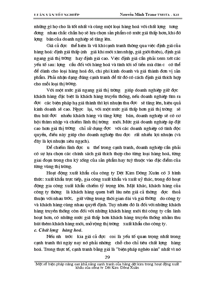 image for page Một số biện pháp nâng cao khả năng cạnh tranh hàng dệt kim trong hoạt động xuất khẩu của công ty Dệt Kim Đông Xuân