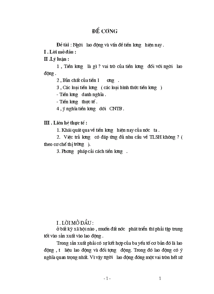 image for page Người lao động và vấn đề tiền lương hiện nay