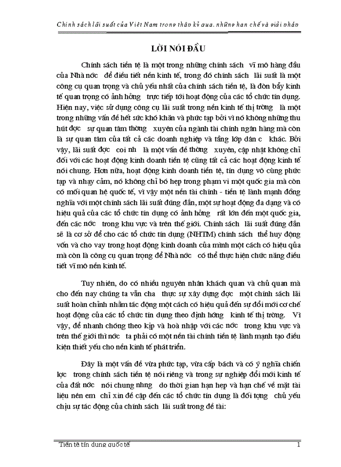 image for page Chính sách  lãi suất của Việt Nam trong thập kỷ qua, những hạn chế và giải pháp