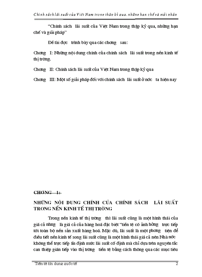 image for page Chính sách  lãi suất của Việt Nam trong thập kỷ qua, những hạn chế và giải pháp