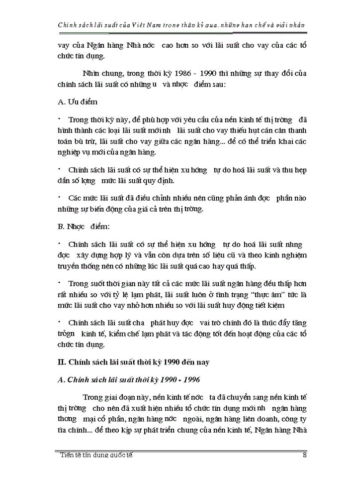 image for page Chính sách  lãi suất của Việt Nam trong thập kỷ qua, những hạn chế và giải pháp