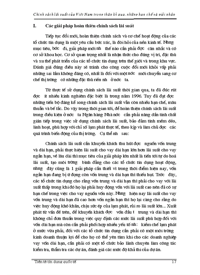image for page Chính sách  lãi suất của Việt Nam trong thập kỷ qua, những hạn chế và giải pháp
