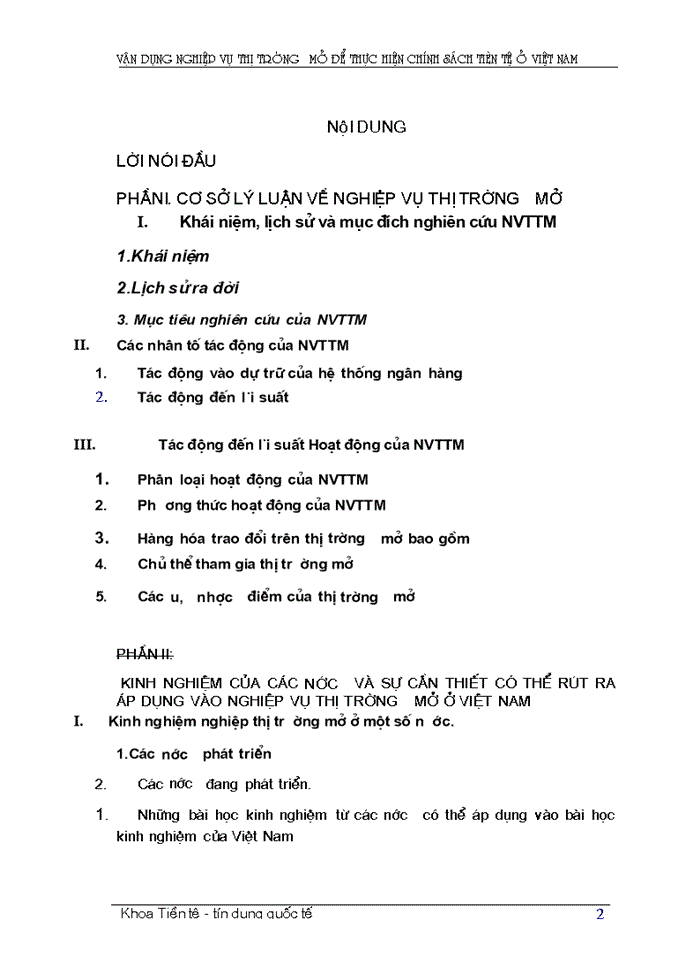 image for page Tìm hiểu nghiệp vụ thị trường mở ở Việt Nam