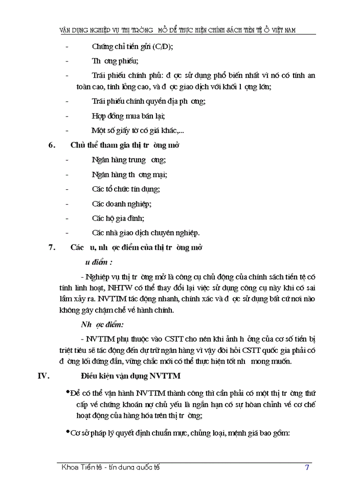image for page Tìm hiểu nghiệp vụ thị trường mở ở Việt Nam