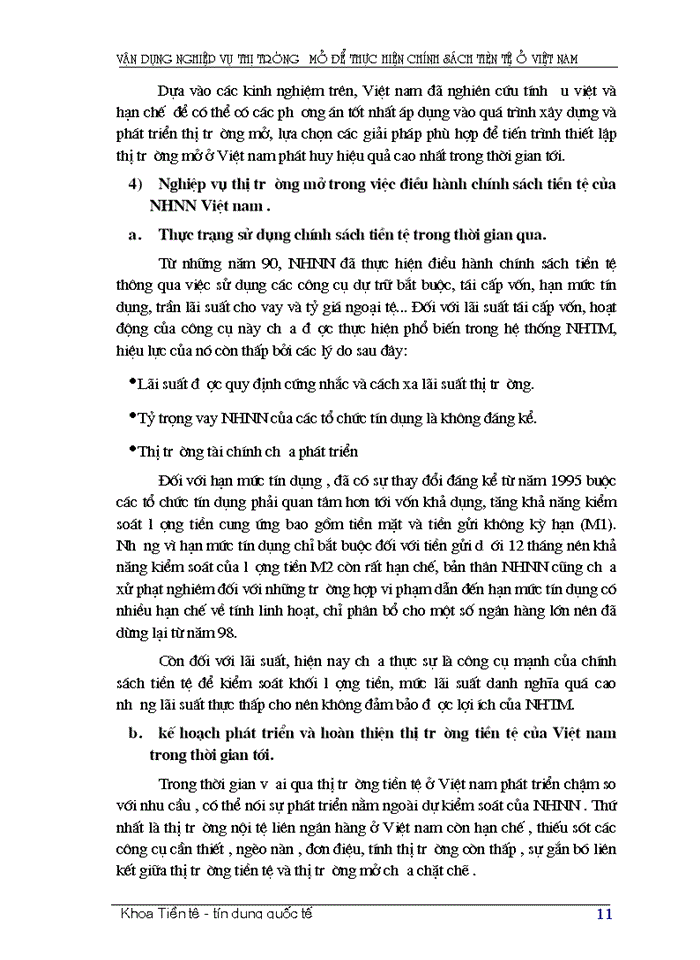 image for page Tìm hiểu nghiệp vụ thị trường mở ở Việt Nam