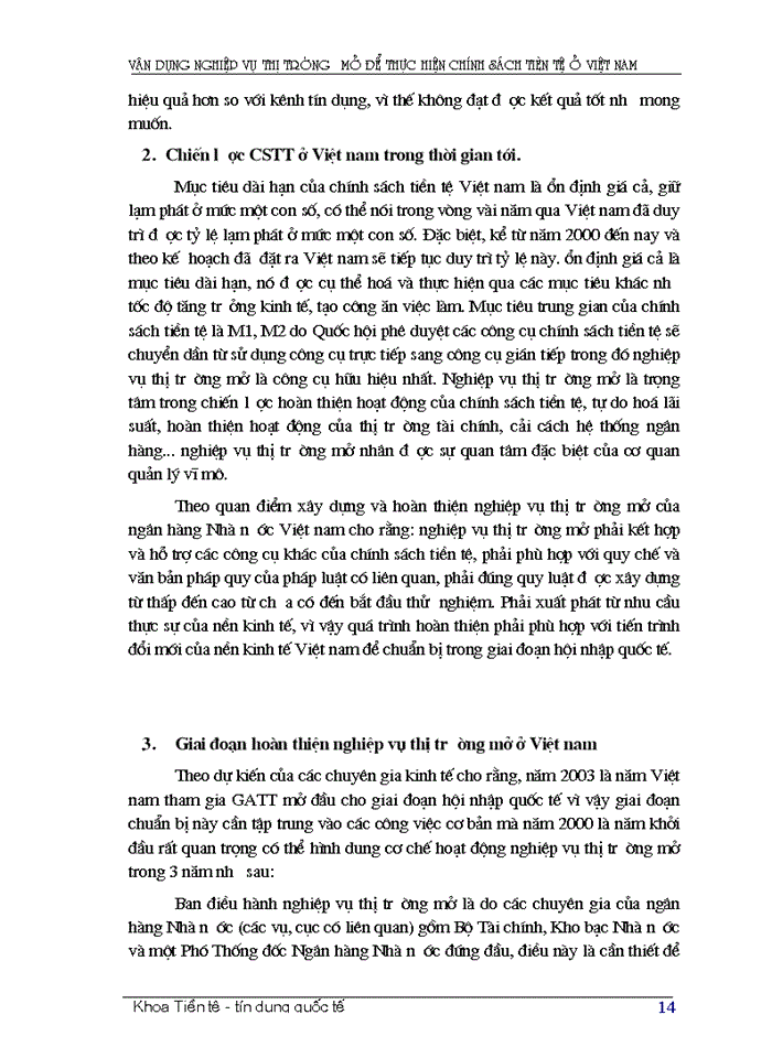 image for page Tìm hiểu nghiệp vụ thị trường mở ở Việt Nam