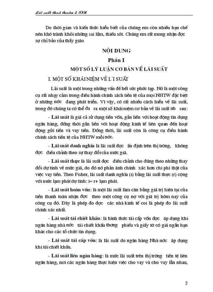 image for page Quá trình tiến tới tự do hoá lãi suất ở nước ta và cơ chế lãi suất thoả thuận.