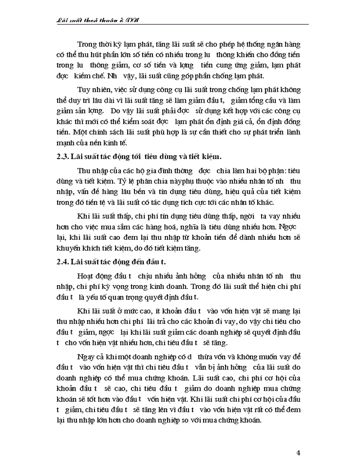 image for page Quá trình tiến tới tự do hoá lãi suất ở nước ta và cơ chế lãi suất thoả thuận.