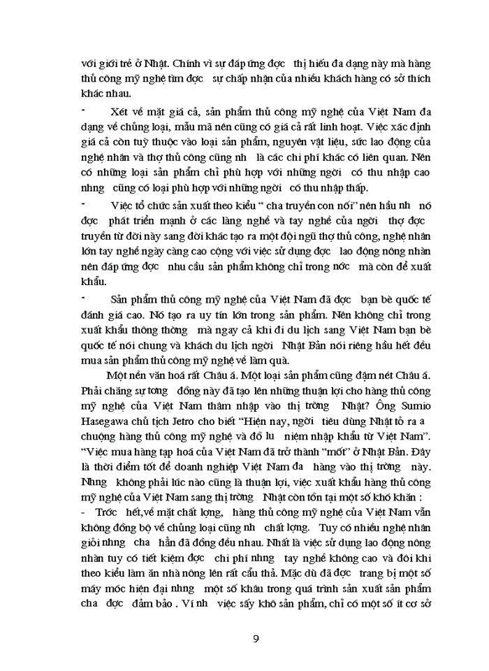 image for page Văn hoá tiêu dùng Nhật Bản với hàng thủ công mỹ nghệ của Việt Nam