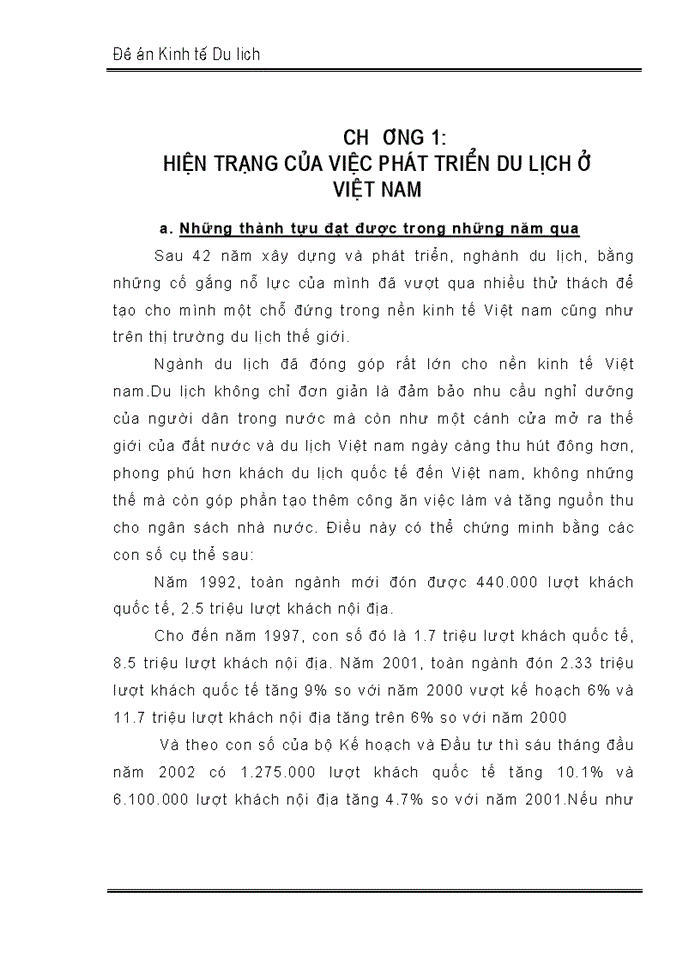 image for page Nghiên cứu mục tiêu, chiến lược phát triển Du lịch ở Việt nam đến năm 2010