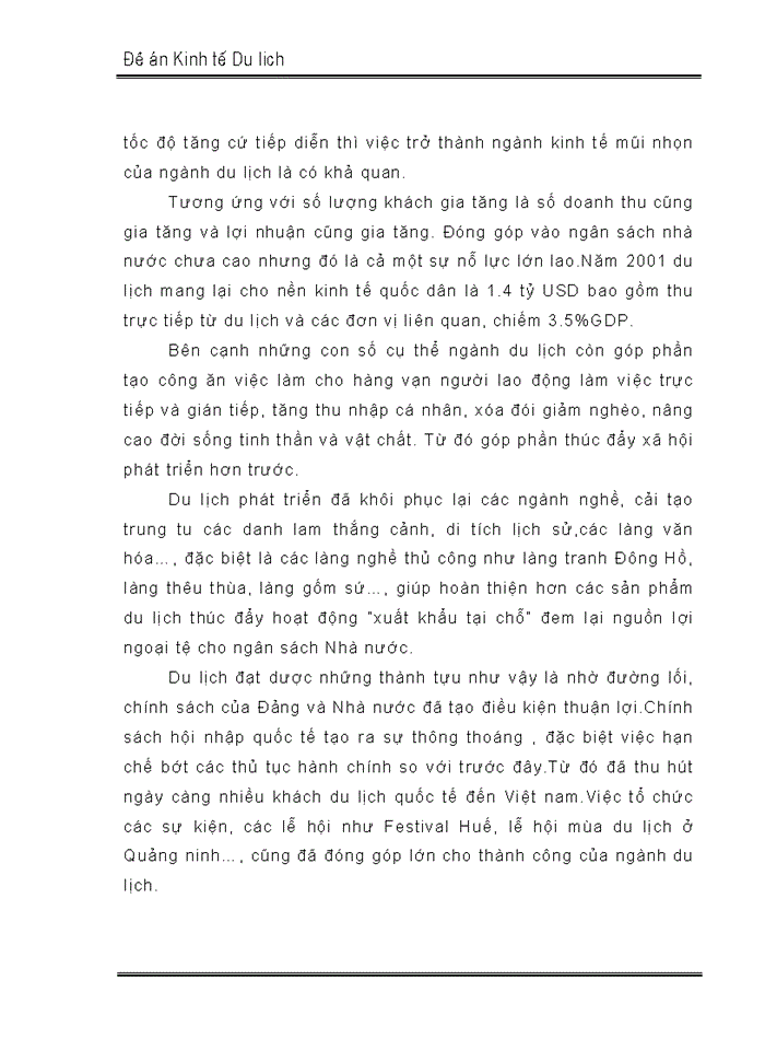 image for page Nghiên cứu mục tiêu, chiến lược phát triển Du lịch ở Việt nam đến năm 2010