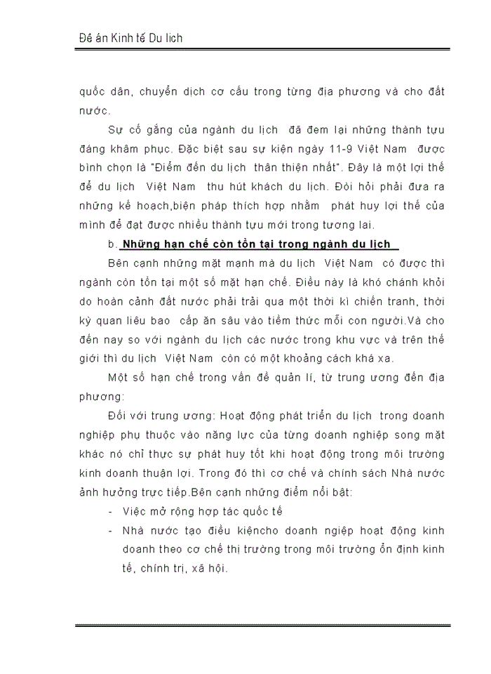 image for page Nghiên cứu mục tiêu, chiến lược phát triển Du lịch ở Việt nam đến năm 2010