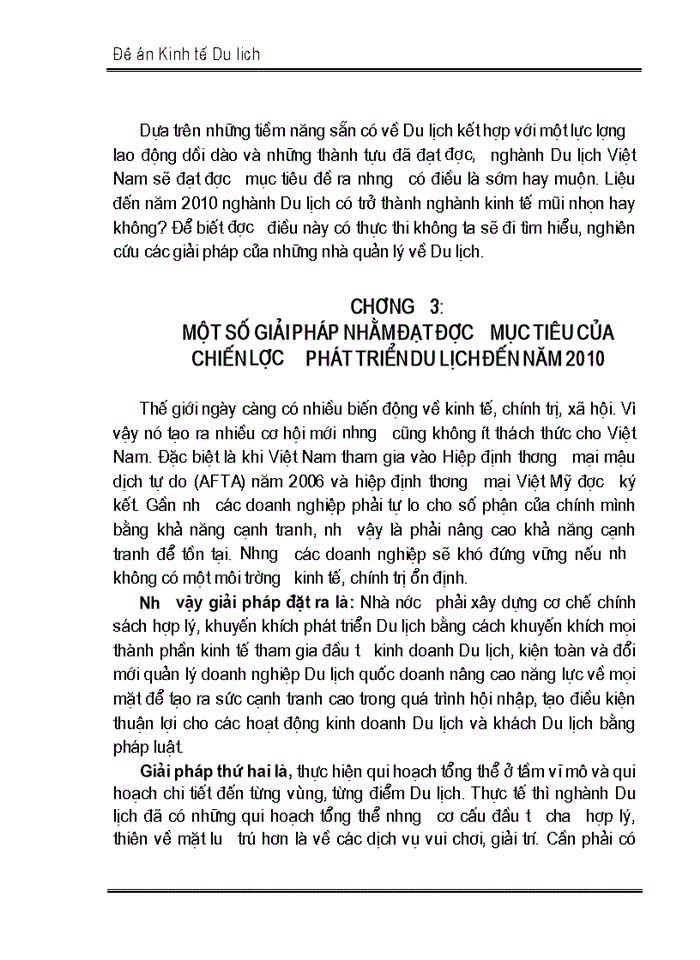image for page Nghiên cứu mục tiêu, chiến lược phát triển Du lịch ở Việt nam đến năm 2010
