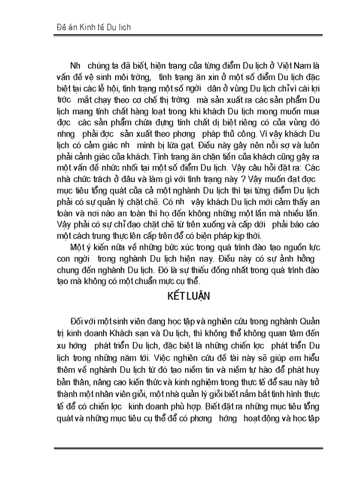 image for page Nghiên cứu mục tiêu, chiến lược phát triển Du lịch ở Việt nam đến năm 2010