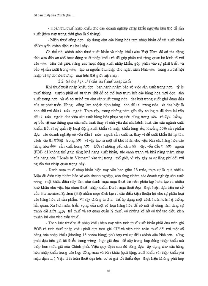 image for page Sự can thiệp của Chính phủ vào hoạt động thương mại quốc tế trong tiến  trình hội nhập của Việt Nam thông qua các biện pháp tài chính