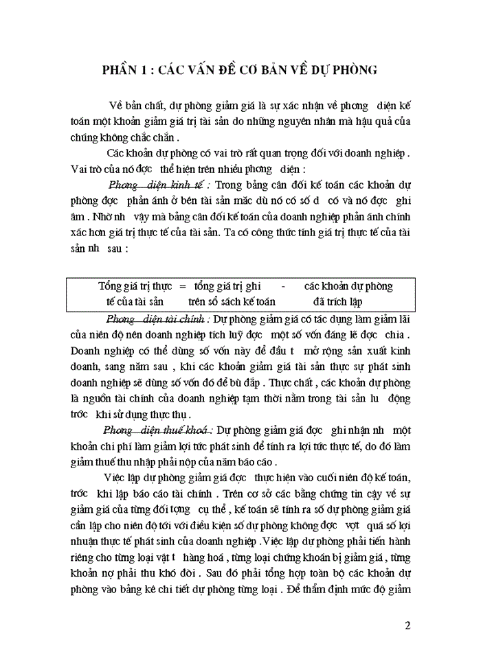 image for page Vấn đề hạch toán các khoản dự phòng trong các doanh nghiệp ở việt nam hiện nay