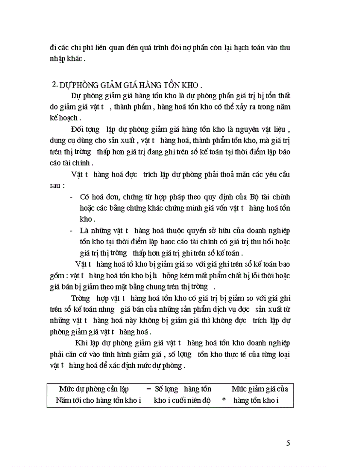 image for page Vấn đề hạch toán các khoản dự phòng trong các doanh nghiệp ở việt nam hiện nay