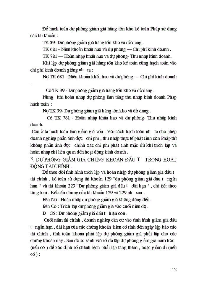 image for page Vấn đề hạch toán các khoản dự phòng trong các doanh nghiệp ở việt nam hiện nay