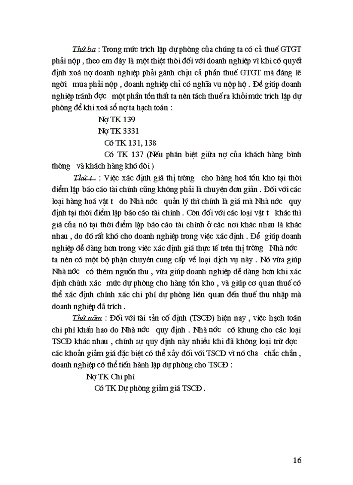 image for page Vấn đề hạch toán các khoản dự phòng trong các doanh nghiệp ở việt nam hiện nay