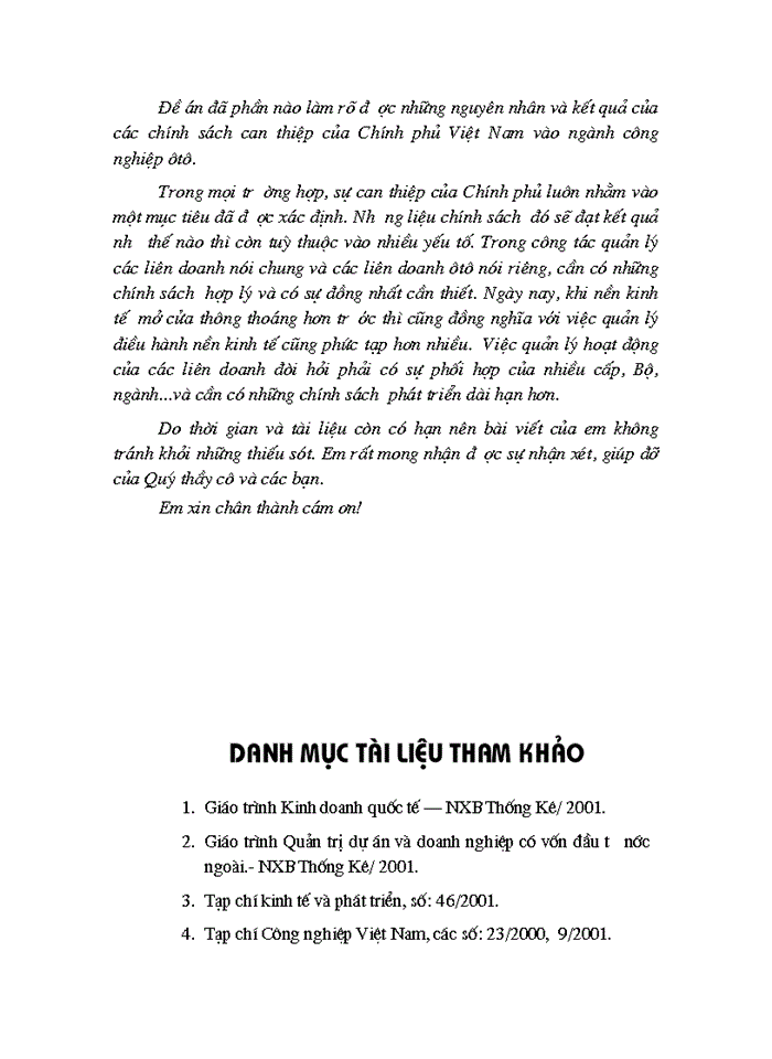 image for page Chính sách can thiệp của Chính phủ Việt Nam vào ngành công nghiệp sản xuất ôtô