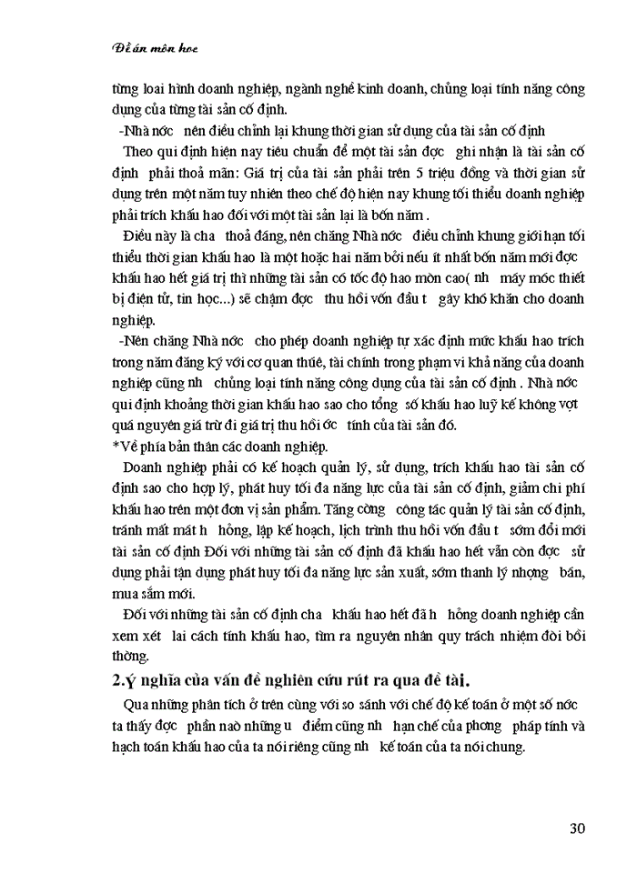 image for page Hoàn thiện phương pháp tính  và kế toán khấu hao Tài sản cố định hữu hình theo chế độ hiện hành trong các doanh nghiệp hiện nay
