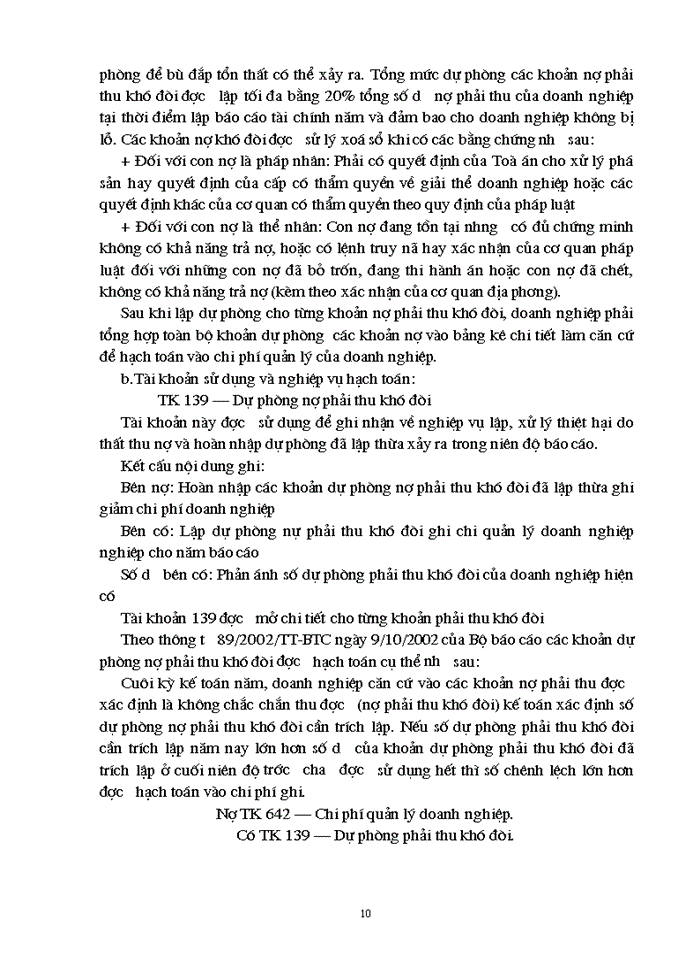 image for page Một số vấn đề xử lý các khoản dự phòng trong doanh nghiệp hiện nay
