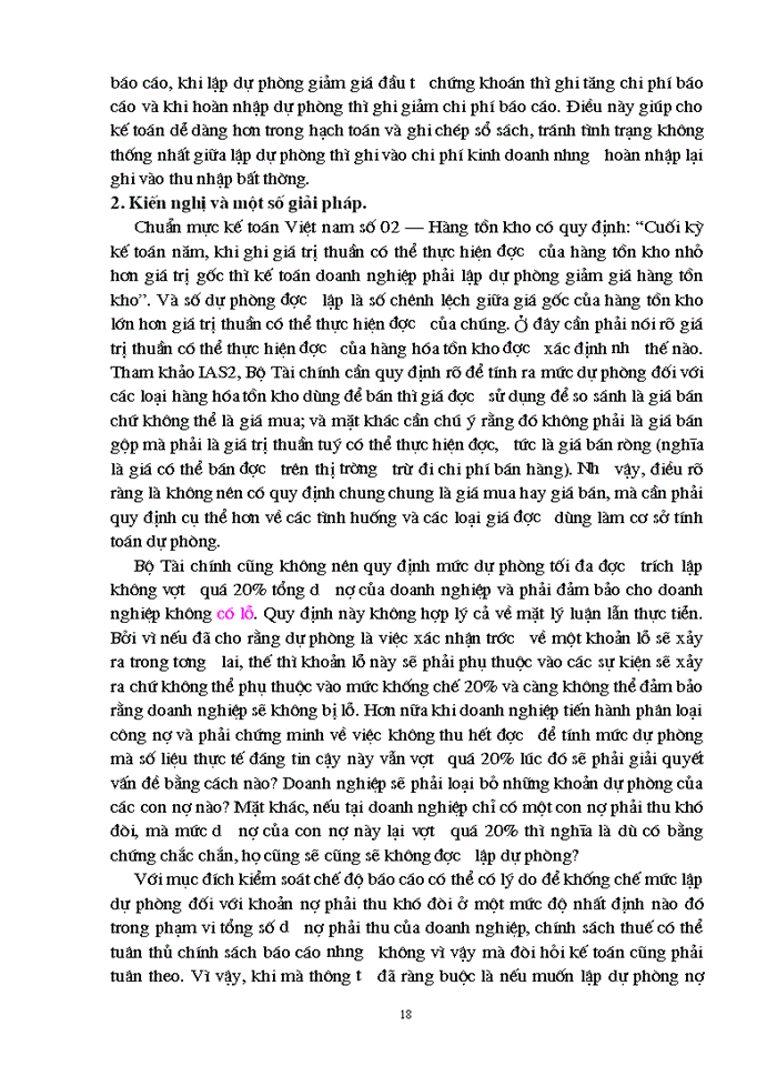 image for page Một số vấn đề xử lý các khoản dự phòng trong doanh nghiệp hiện nay