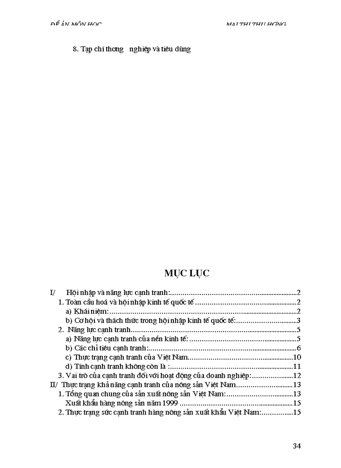 image for page Biện pháp nâng cao khả năng cạnh tranh của nông sản Việt Nam trong quá trình hội nhập