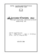 Thích nghi với môi trường kinh doanh của doanh nghiệp thương mại