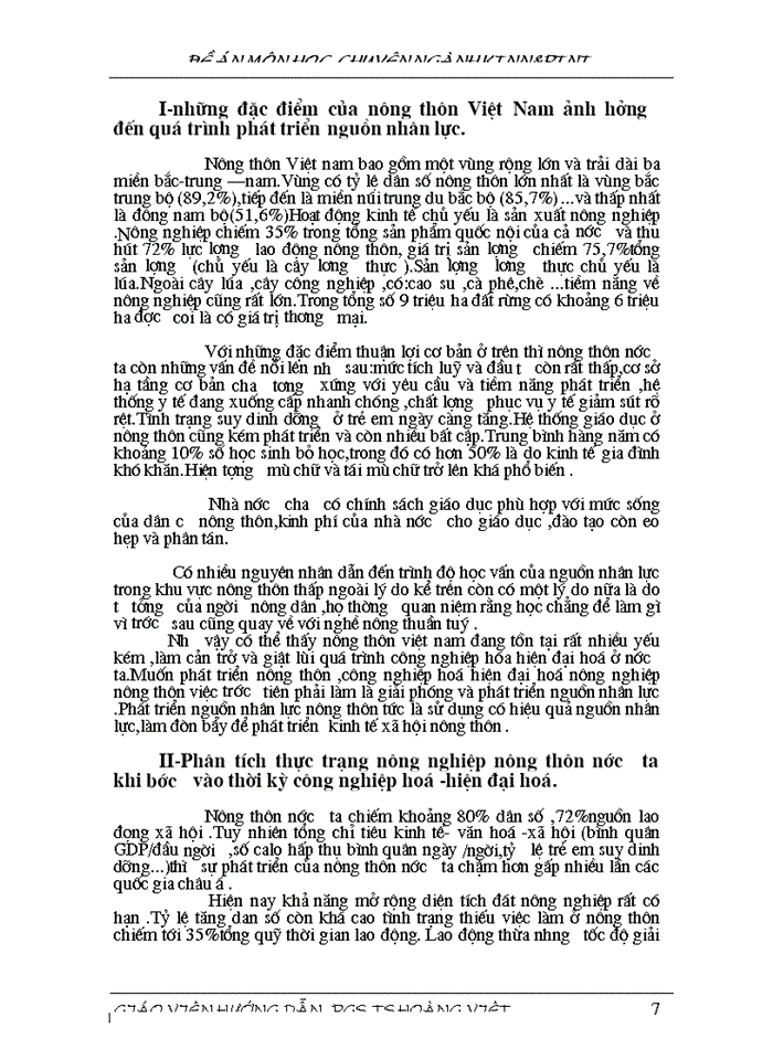 image for page Thực trạng và một số giải pháp phát triển nguồn nhân lực nông thôn phục vụ công nghiệp hoá -hiện đại hoá đất nước