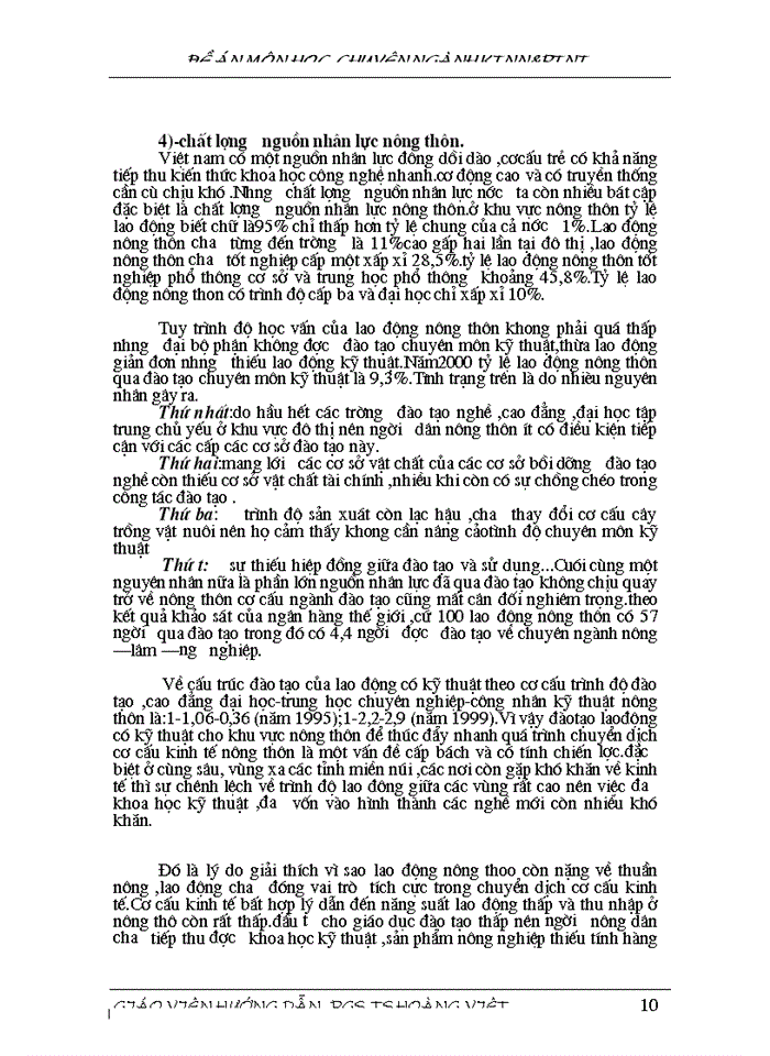 image for page Thực trạng và một số giải pháp phát triển nguồn nhân lực nông thôn phục vụ công nghiệp hoá -hiện đại hoá đất nước