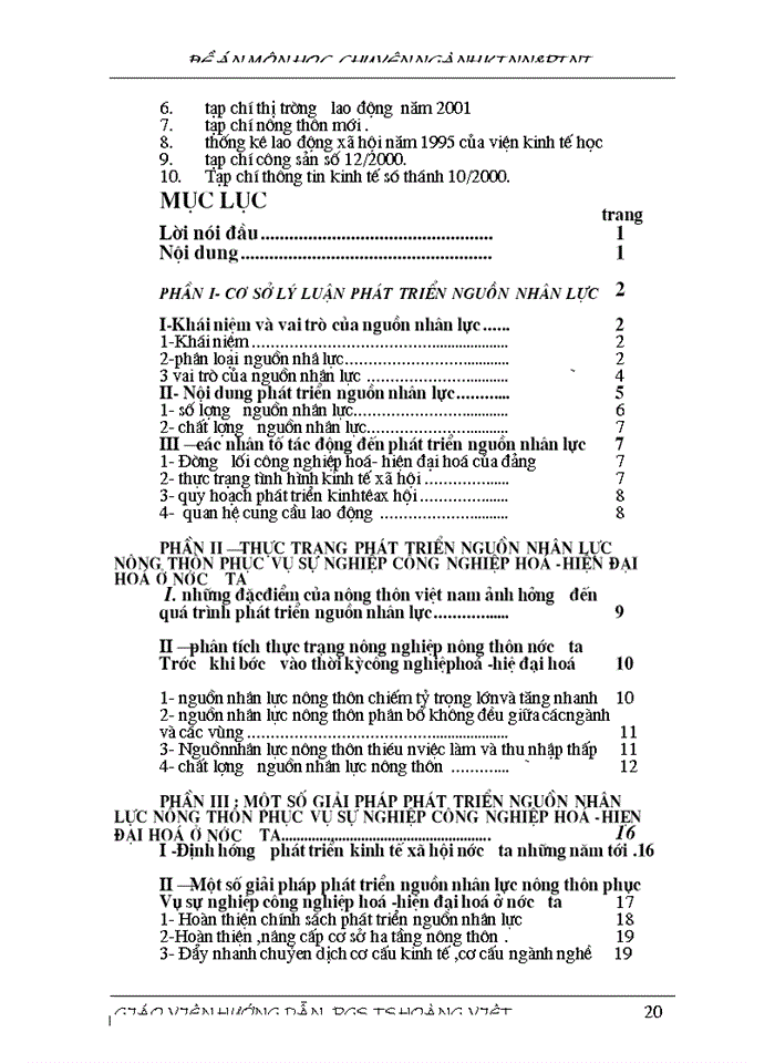 image for page Thực trạng và một số giải pháp phát triển nguồn nhân lực nông thôn phục vụ công nghiệp hoá -hiện đại hoá đất nước