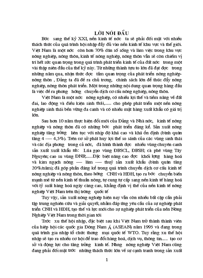 image for page Phương hướng cơ bản chuyển dịch cơ cấu nông nghiệp Việt Nam giai đoạn 2001-2010