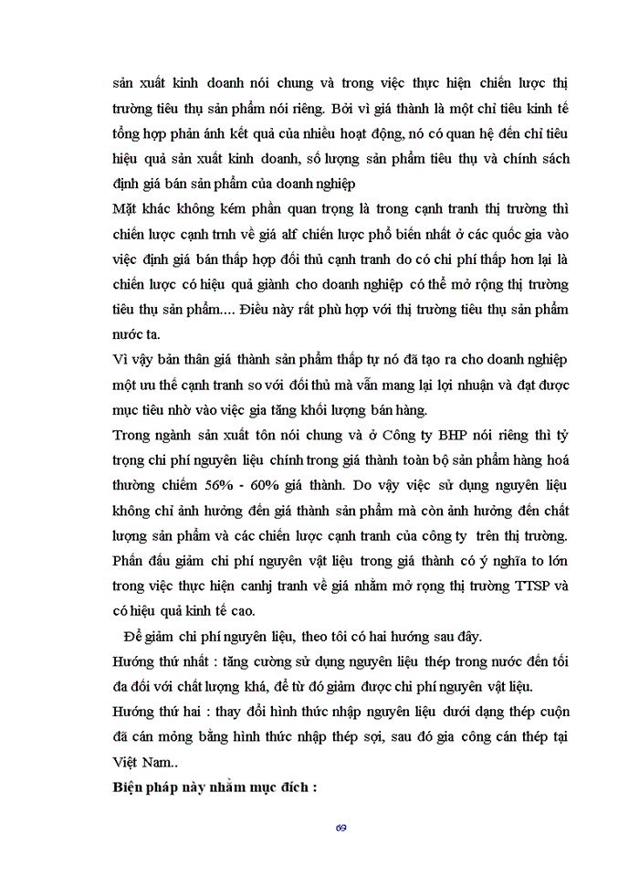 image for page Một số biện pháp góp phần hoàn thiện chiến lược thị trường tiêu thụ sản phẩm ở Công ty TNHH Sản Phẩm Xây dựng BHP Thép Việt Nam