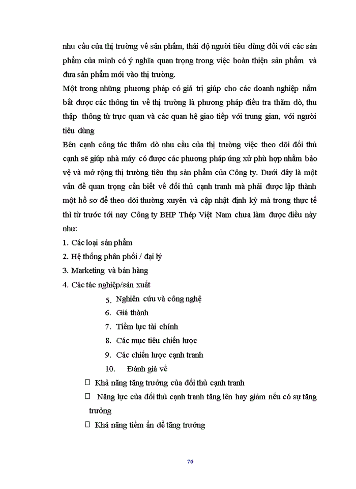 image for page Một số biện pháp góp phần hoàn thiện chiến lược thị trường tiêu thụ sản phẩm ở Công ty TNHH Sản Phẩm Xây dựng BHP Thép Việt Nam