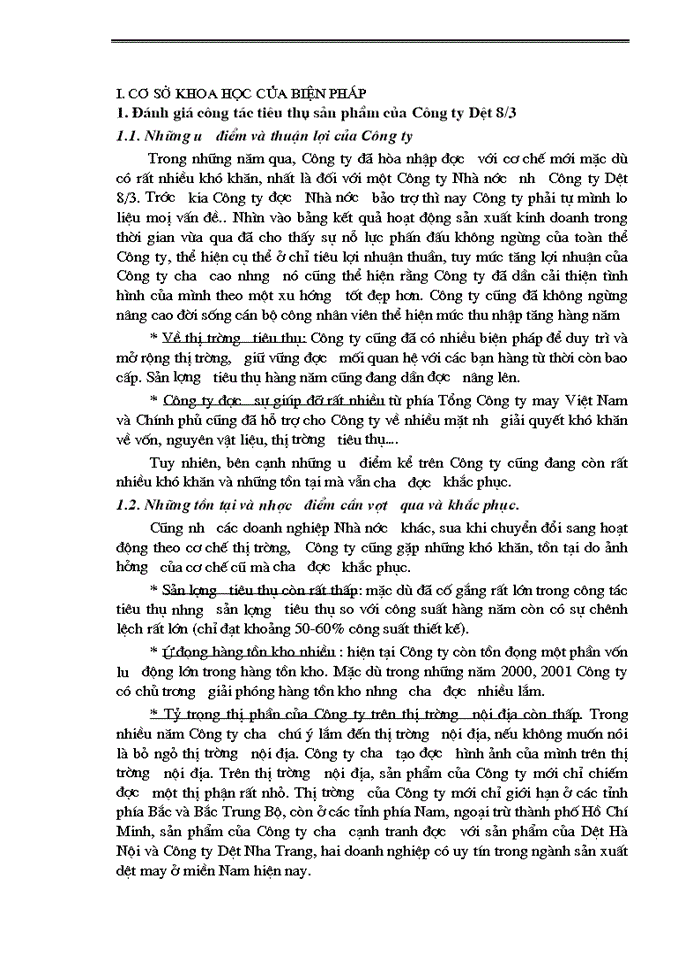 image for page Một số biện pháp nhằm thúc đẩy công tác tiêu thụ sản phẩm tại  Công ty Dệt 8/3.