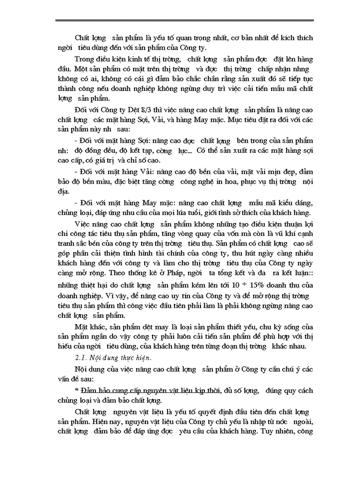 image for page Một số biện pháp nhằm thúc đẩy công tác tiêu thụ sản phẩm tại  Công ty Dệt 8/3.