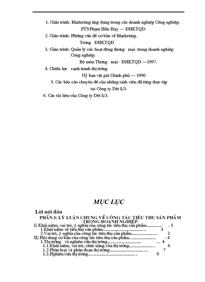 image for page Một số biện pháp nhằm thúc đẩy công tác tiêu thụ sản phẩm tại  Công ty Dệt 8/3.