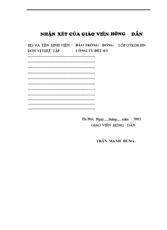 image for page Một số biện pháp nhằm thúc đẩy công tác tiêu thụ sản phẩm tại  Công ty Dệt 8/3.