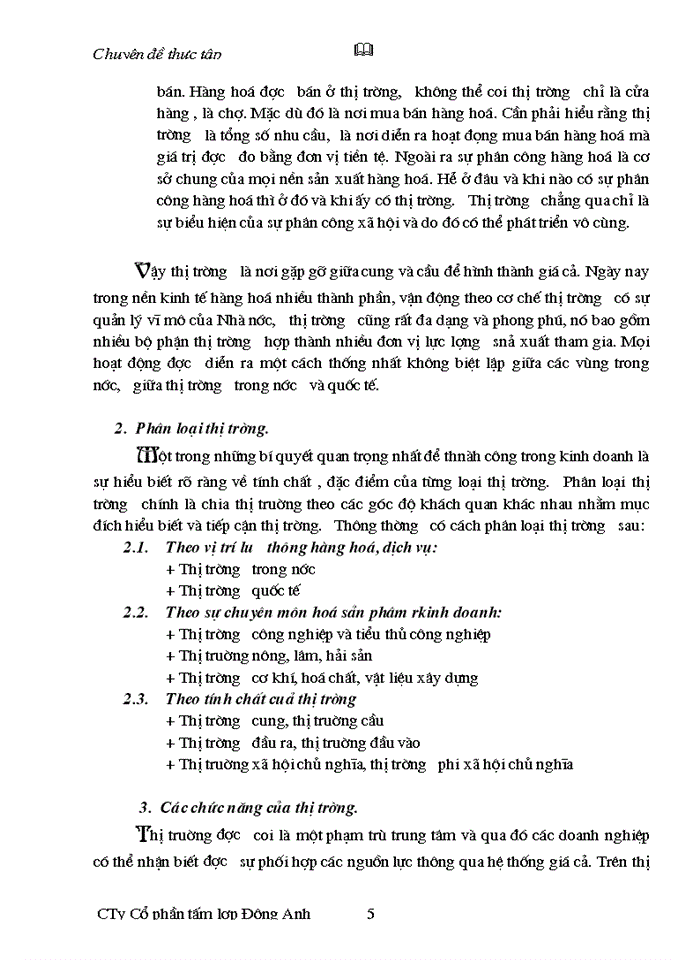 image for page Một số biện pháp cơ bản nhằm duy trì và mở rộng thị trường tiêu thụ sản phẩm của Công ty Cổ phần tấm lợp Đông Anh