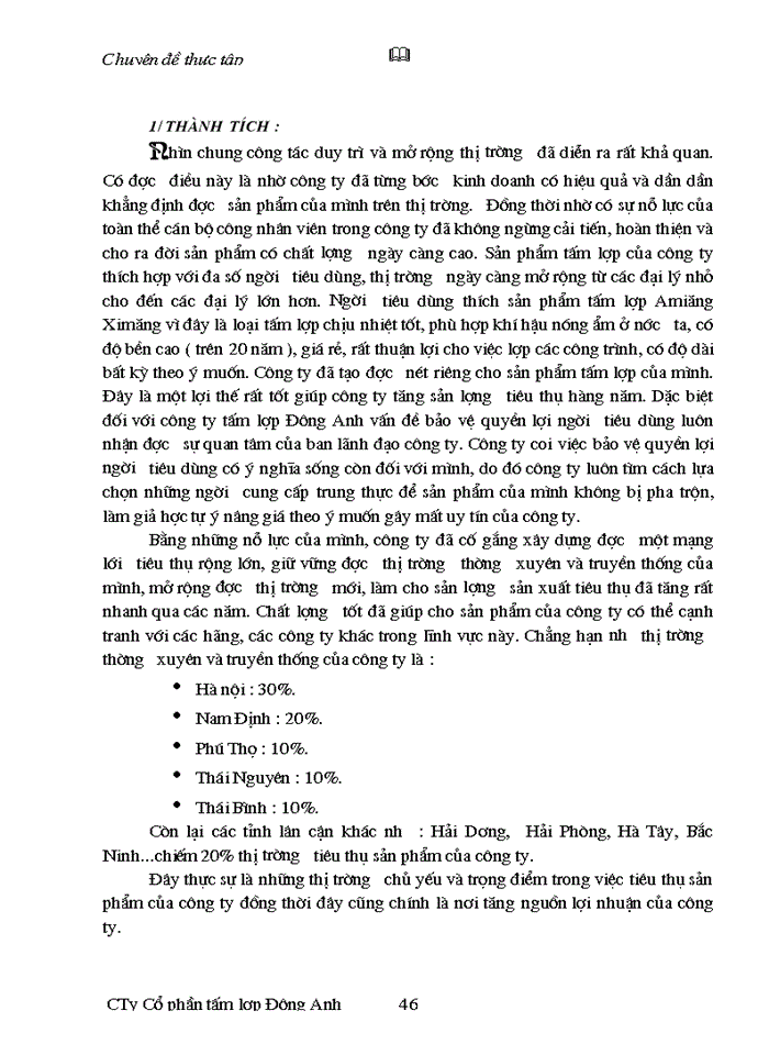 image for page Một số biện pháp cơ bản nhằm duy trì và mở rộng thị trường tiêu thụ sản phẩm của Công ty Cổ phần tấm lợp Đông Anh