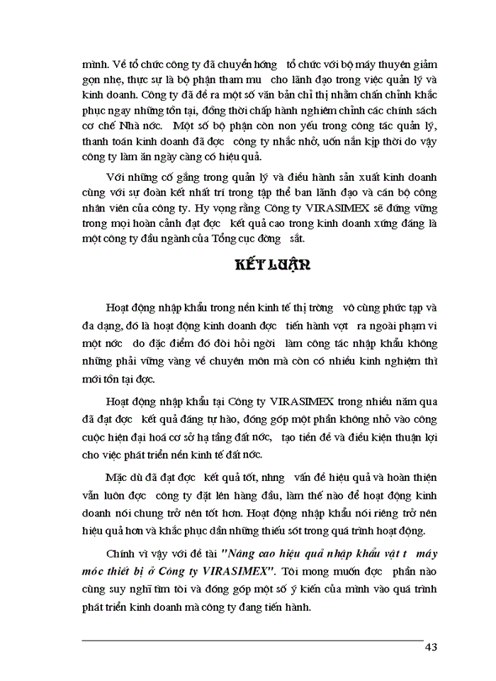 image for page Nâng cao hiệu quả nhập khẩu vật tư máy móc thiết bị ở Công ty xuất nhập khẩu cung ứng vật tư thiết bị đường sắt