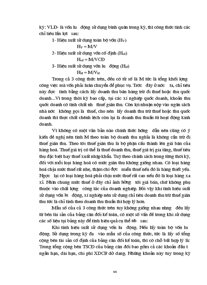 image for page Vốn lưu động và các biện pháp nâng cao hiệu quả sử dụng vốn lưu động tại Xí nghiệp Chế biến và Kinh doanh Nông thổ sản - Hà Nội