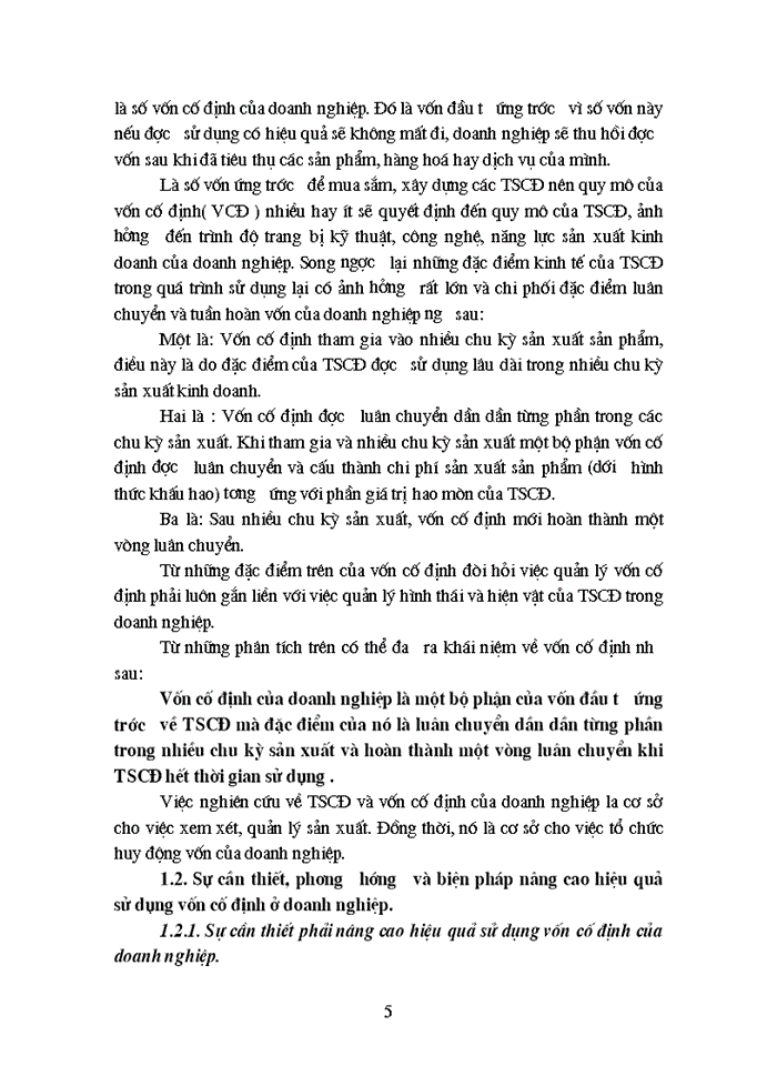 image for page Một số giải pháp chủ yếu nhằm góp phần nâng cao hiệu quả sử dụng vốn cố định ở công ty cao su sao vàng
